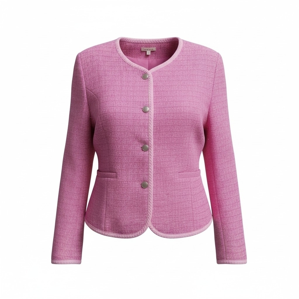 JODIFL Pink Textured Blazer Size Large